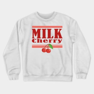 HARAJUKU KAWAII CHERRY MILK DESIGN FUN KOREAN ANIME Crewneck Sweatshirt